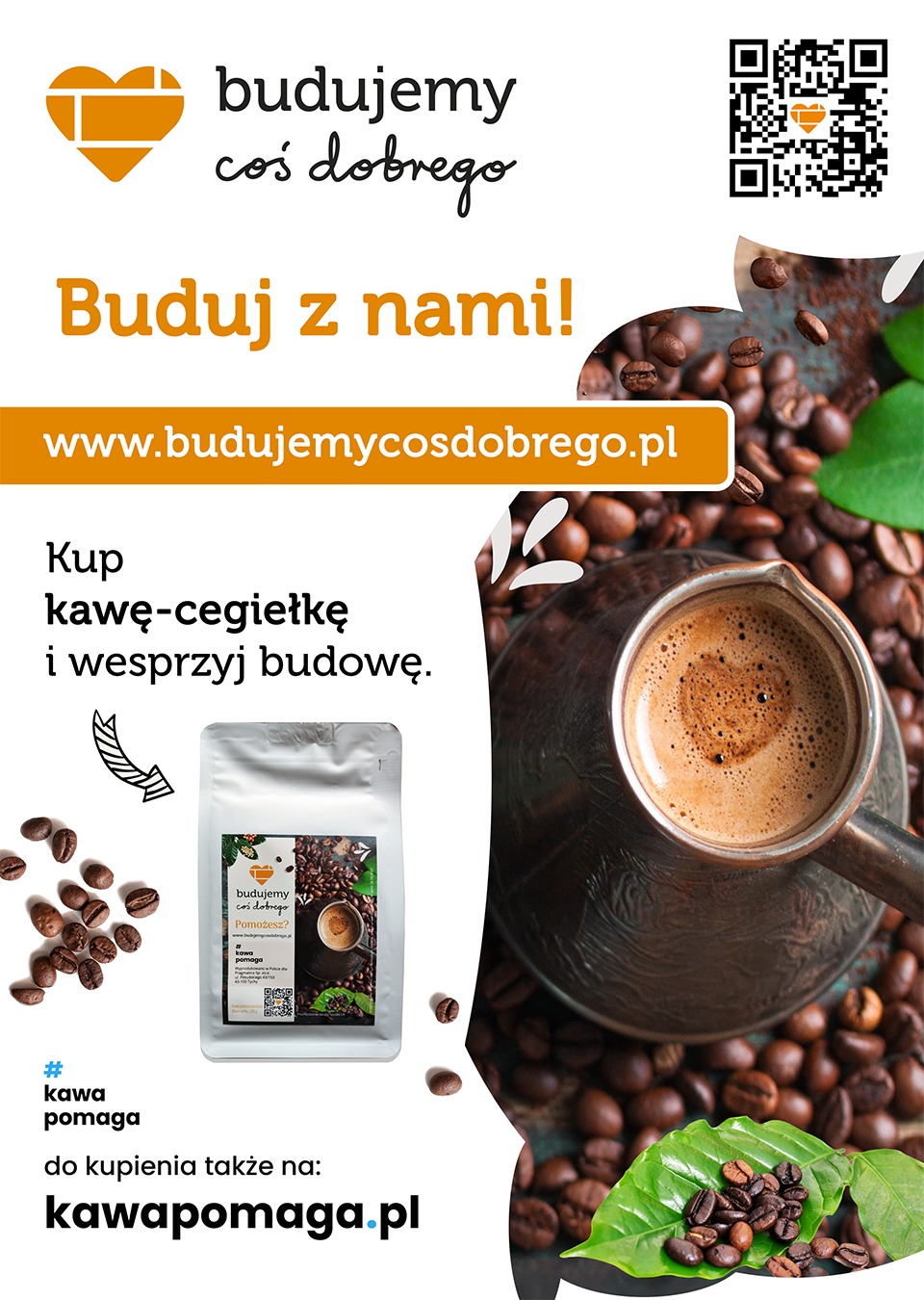 budujemy coś dobrego kawa cegiełka